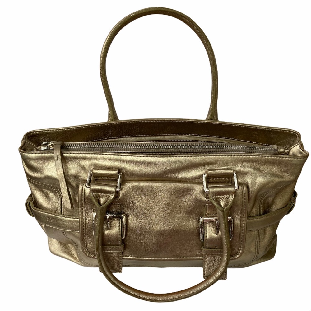 Michael Michael Kors Metallic Gold Leather Bag - Picture 3 of 16